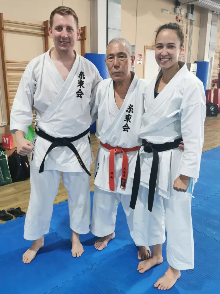 Ikigaido Karate mit Ishimi Sensei, Rebecca Gross und Stephan Rickauer