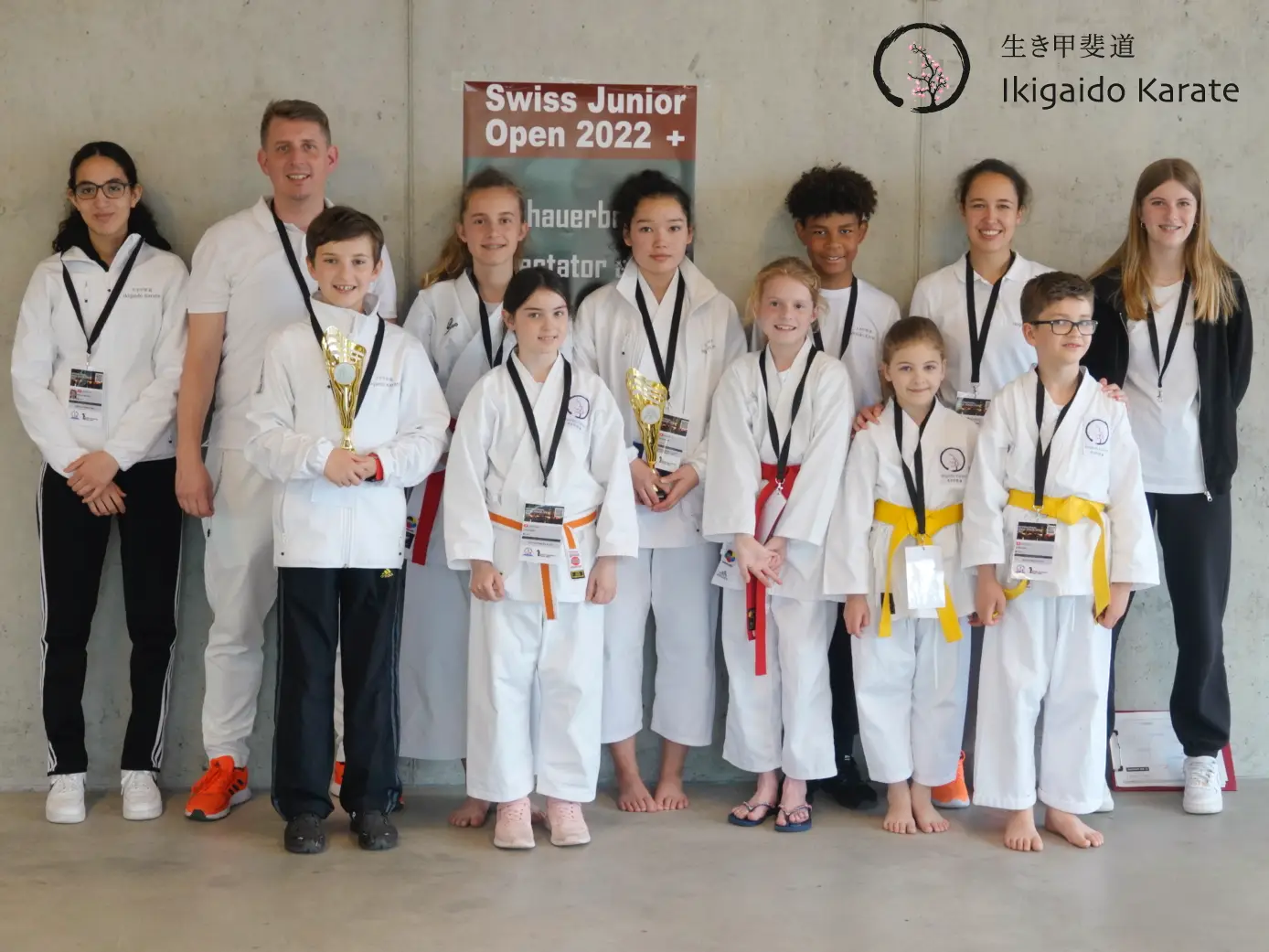 Team Ikigaido Karate Fällanden an der Swiss Junior Open Basel 2022